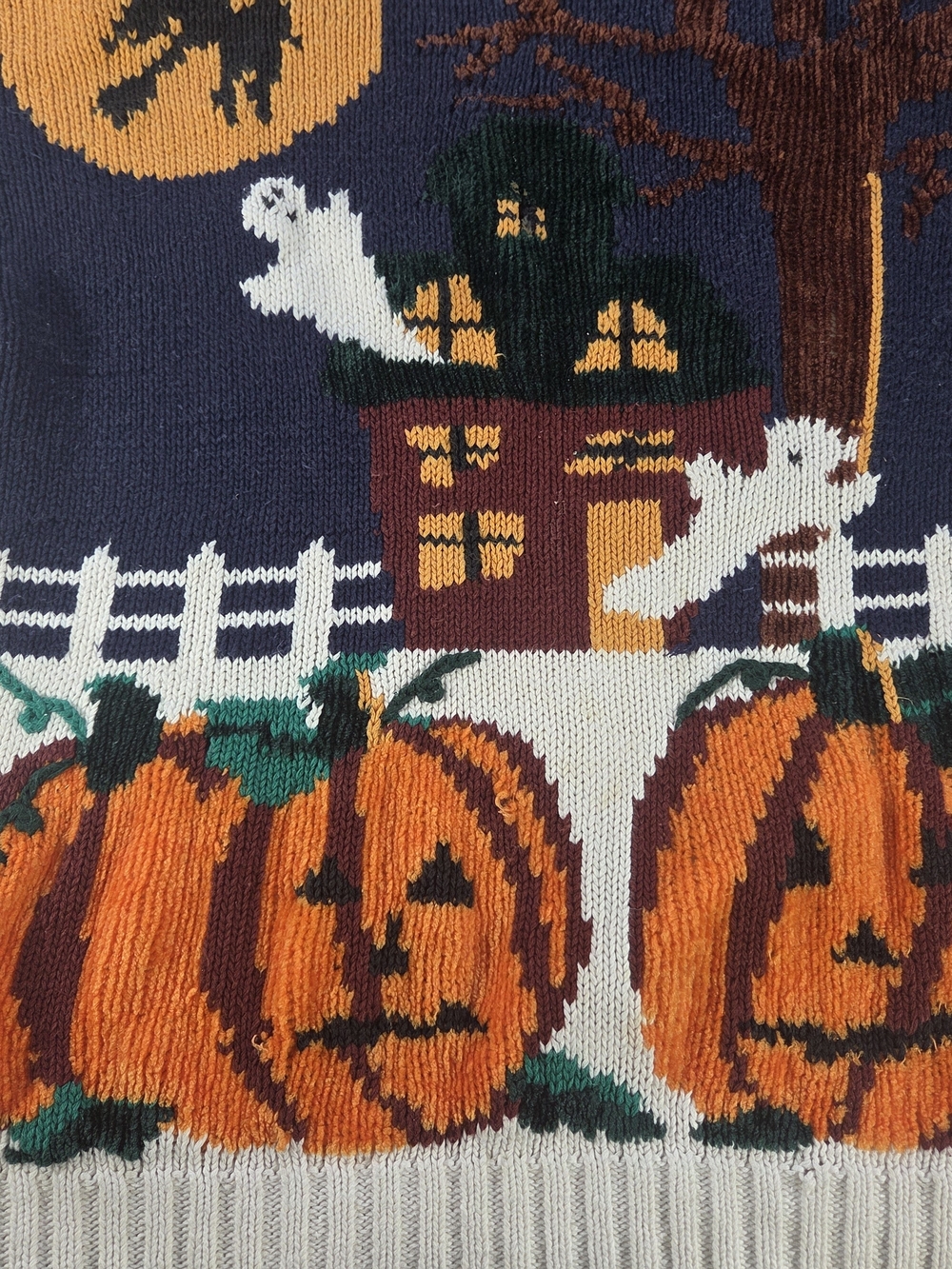 Vintage Nuggets Halloween Haunted House Sweater M - Picture 6 of 9